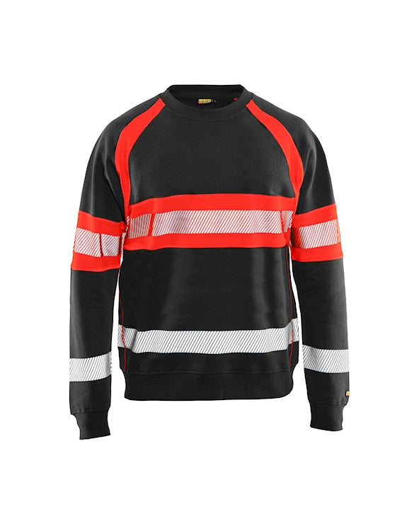 SWEATSHIRT 33591158 SVART/RÖ M