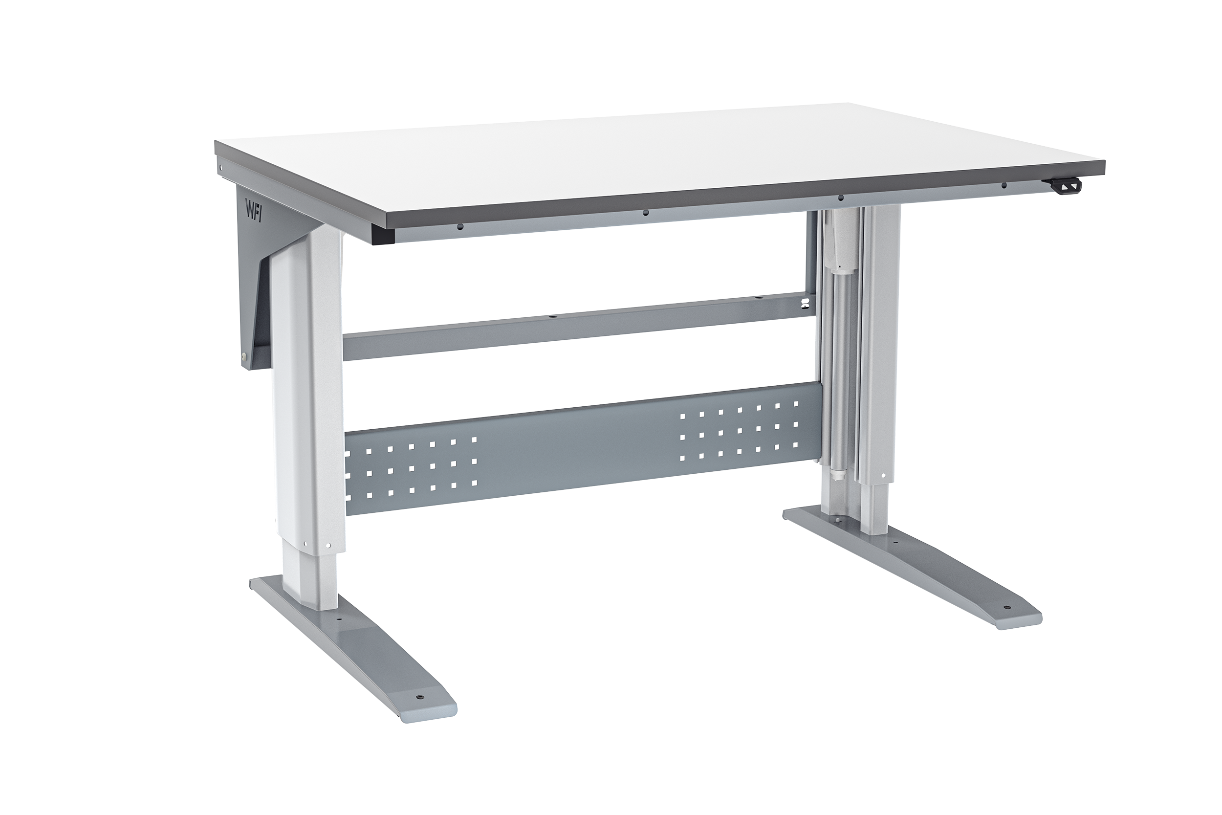 Arbetsbord W400 1200x800mm grå laminat
