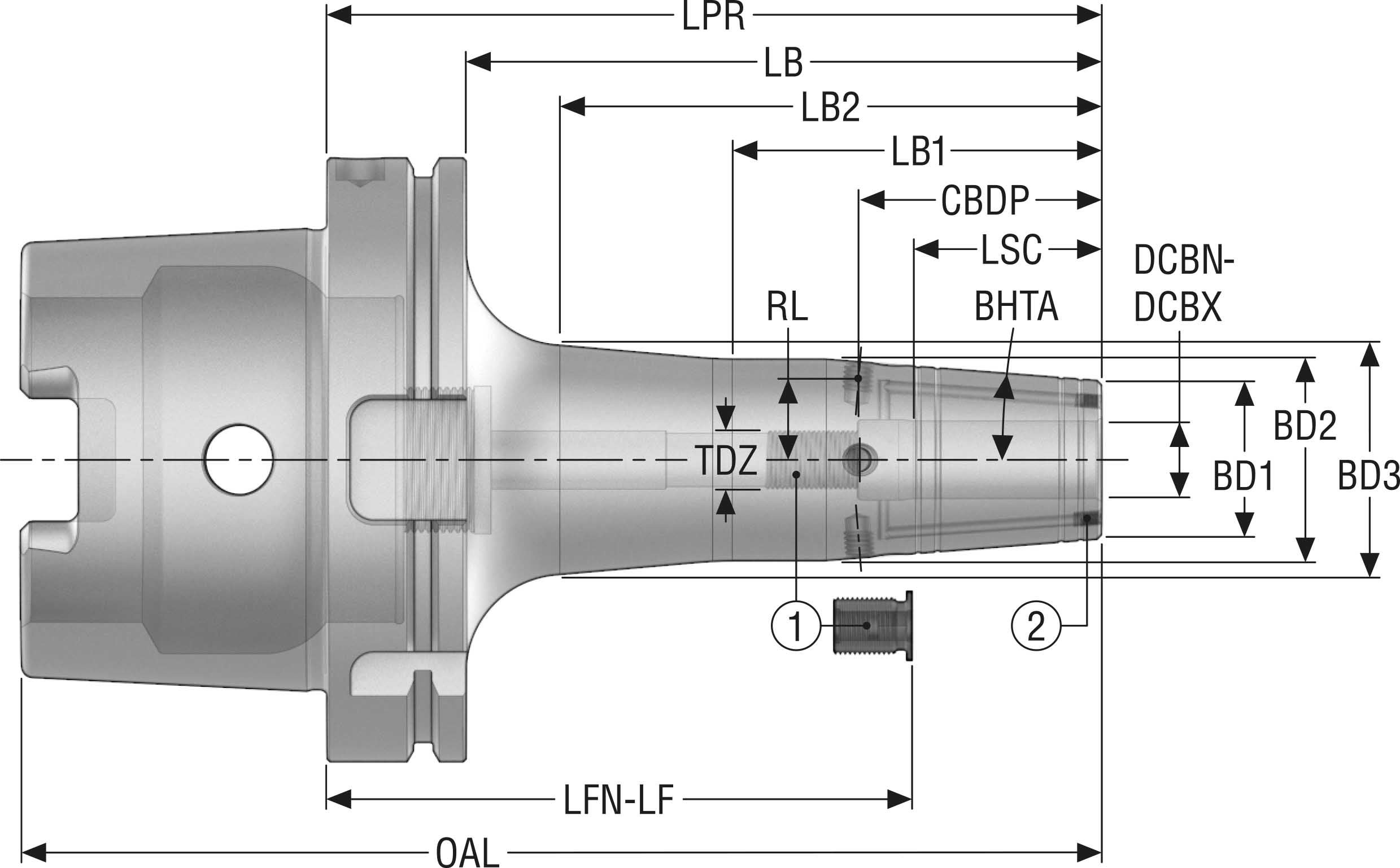 HÅLLARE HSKA125-SFR20-200-F6