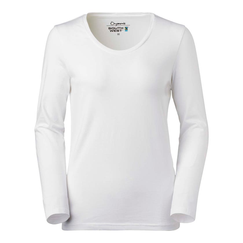 T-SHIRT LILY LDS RN LS VIT STORLEK