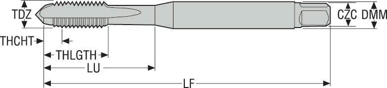 GÄNGTAPP MTS-M5X0.80ISO6HX-XC- K101