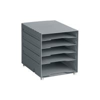 Pappersfack A4 5-fack, Grå