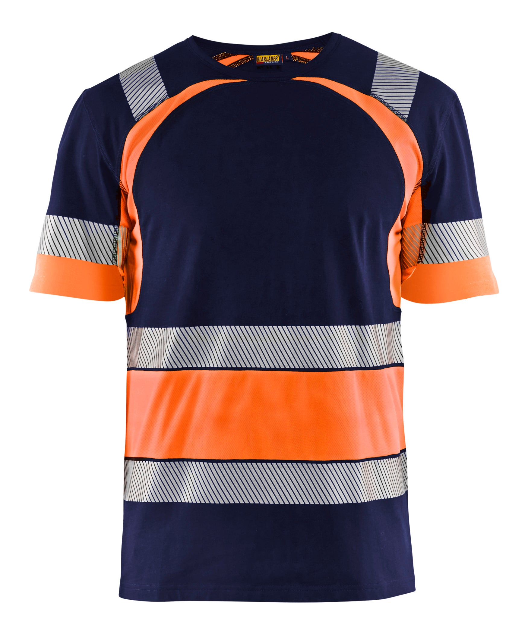 T-SHIRT 34211030 MARIN/ORANGE XXL