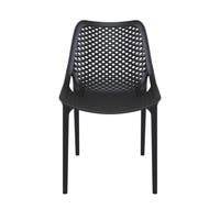 Air stapelbar stol, svart