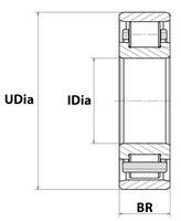 Cylindriska rullager N204E