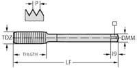 Gängtapp TC420-M16-L0-WW60AD thread formers, hss-e, supreme