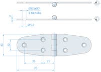 GÅNGJÄRN 40X140MM RF ELPOL
