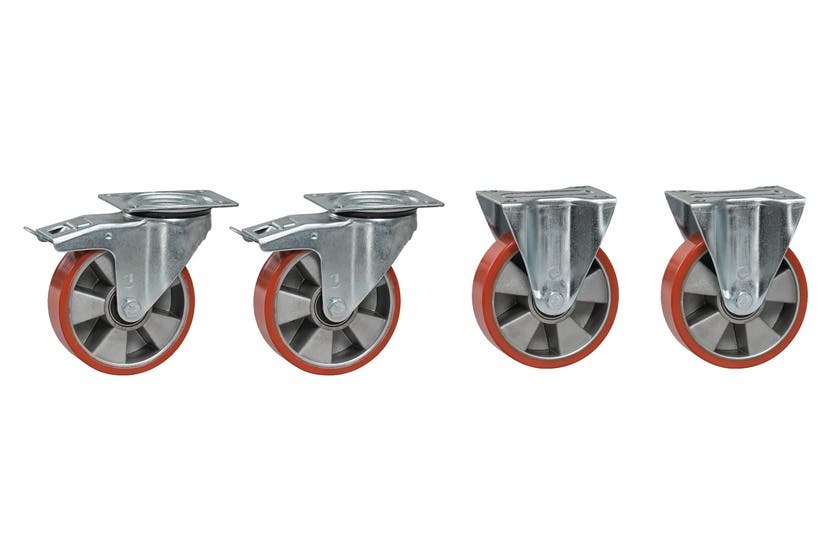 HJULSATS PU TILL TIPPCONT. 4st