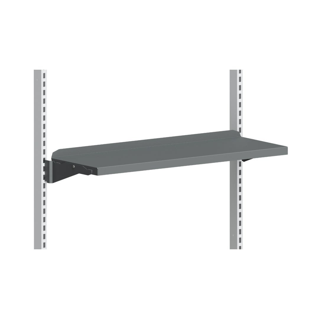 Hyllplan 900x300 mm Grå inkl. konsol