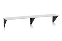 Sittbänk Vägghängd 2000 mm Lju sgrå Laminat