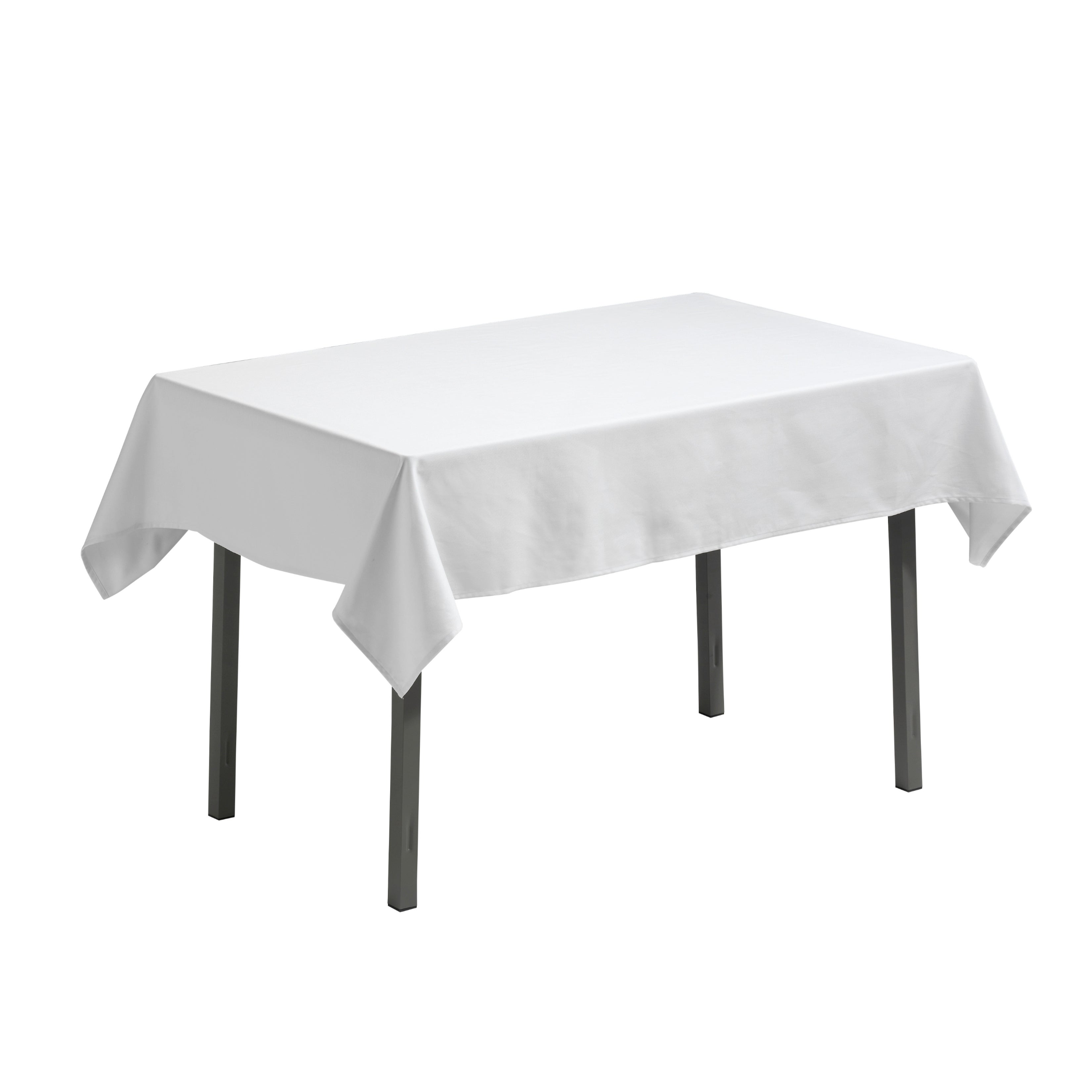 VIT DUK, 50% BOMULL / 50% POLY ESTER, 250X130CM