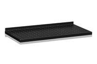 Plåthyllplan Perforerad 600x30 0 mm Svart