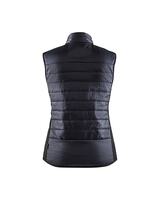 Vest with quilt front and back Women Svart/Gul L