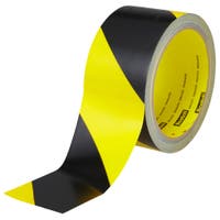 VARNINGSTEJP SVART/GUL 50MMM 5702