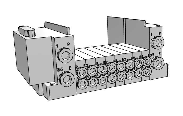 SS5Y3-10F1-08B-C6-NA MANIFOLD BASE