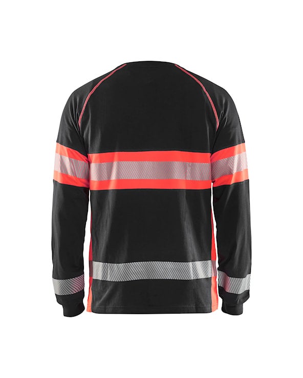 T-SHIRT 35101030 SVART/RÖD XS
