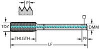 GÄNGTAPP TC420-M12-L1-WW60AD Thread Formers, HSS-E, Supreme