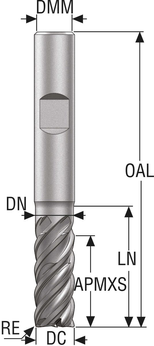 PINNFRÄS HM JS755060E3R020.3Z5 -HXT