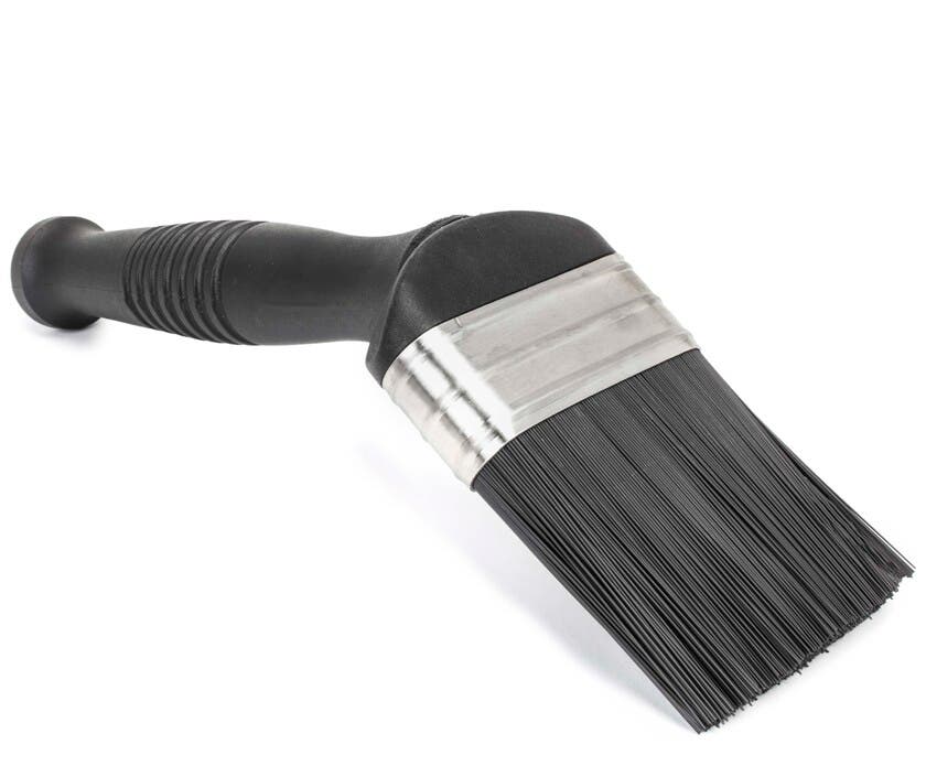 Flow through brush,wide angled