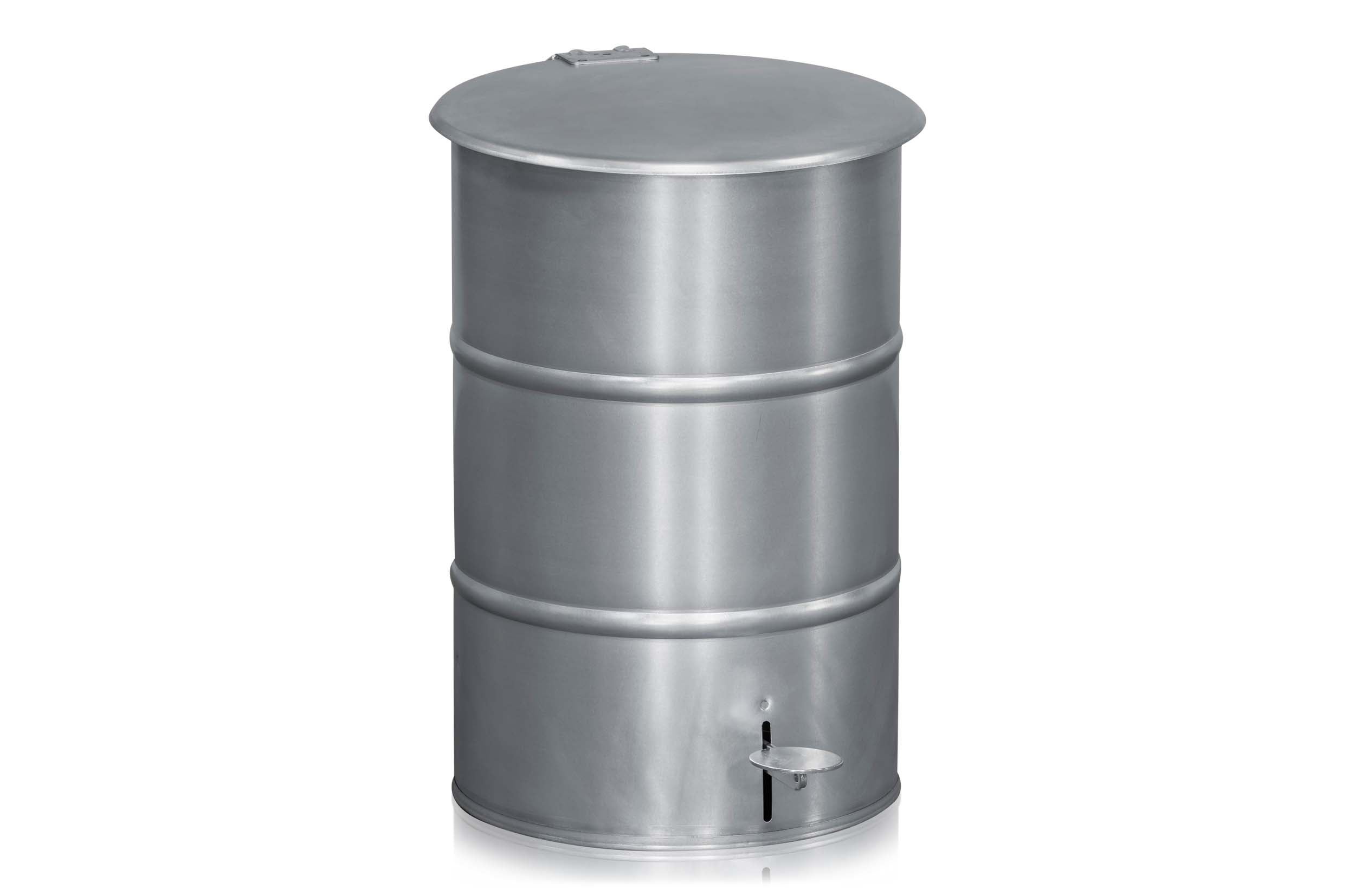 Avfallsbehållare 30 l inkl. Fo tpedal Galvaniserad