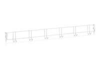 Klädkroklist 900 mm 6 Krokar V it