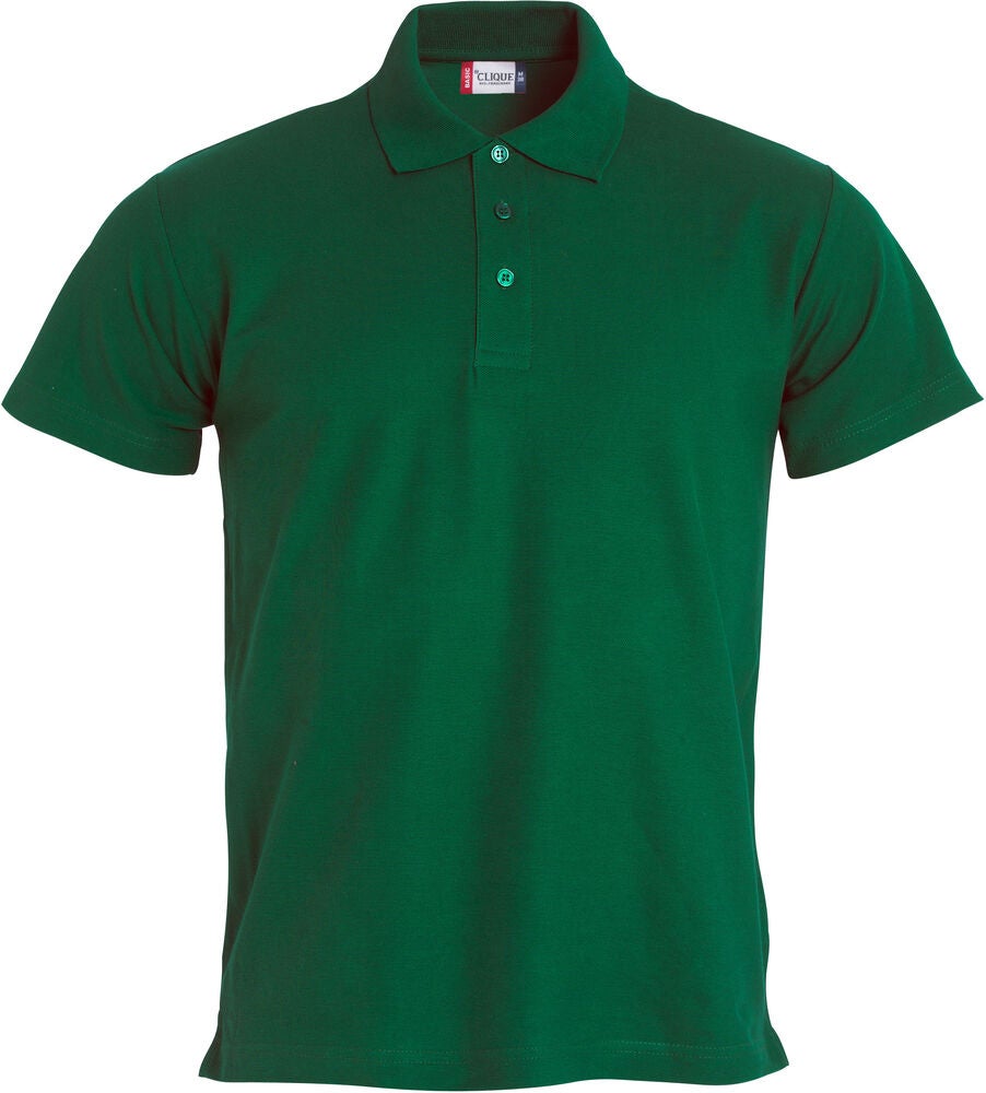 BASIC POLO BUTELJGRÖN XXL