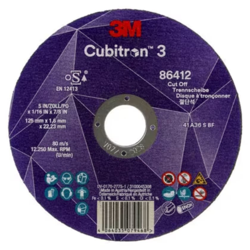 KAPSKIVA CUBITRON 3, 86412 36+,T41,125MMx1.6MMx22,23MM