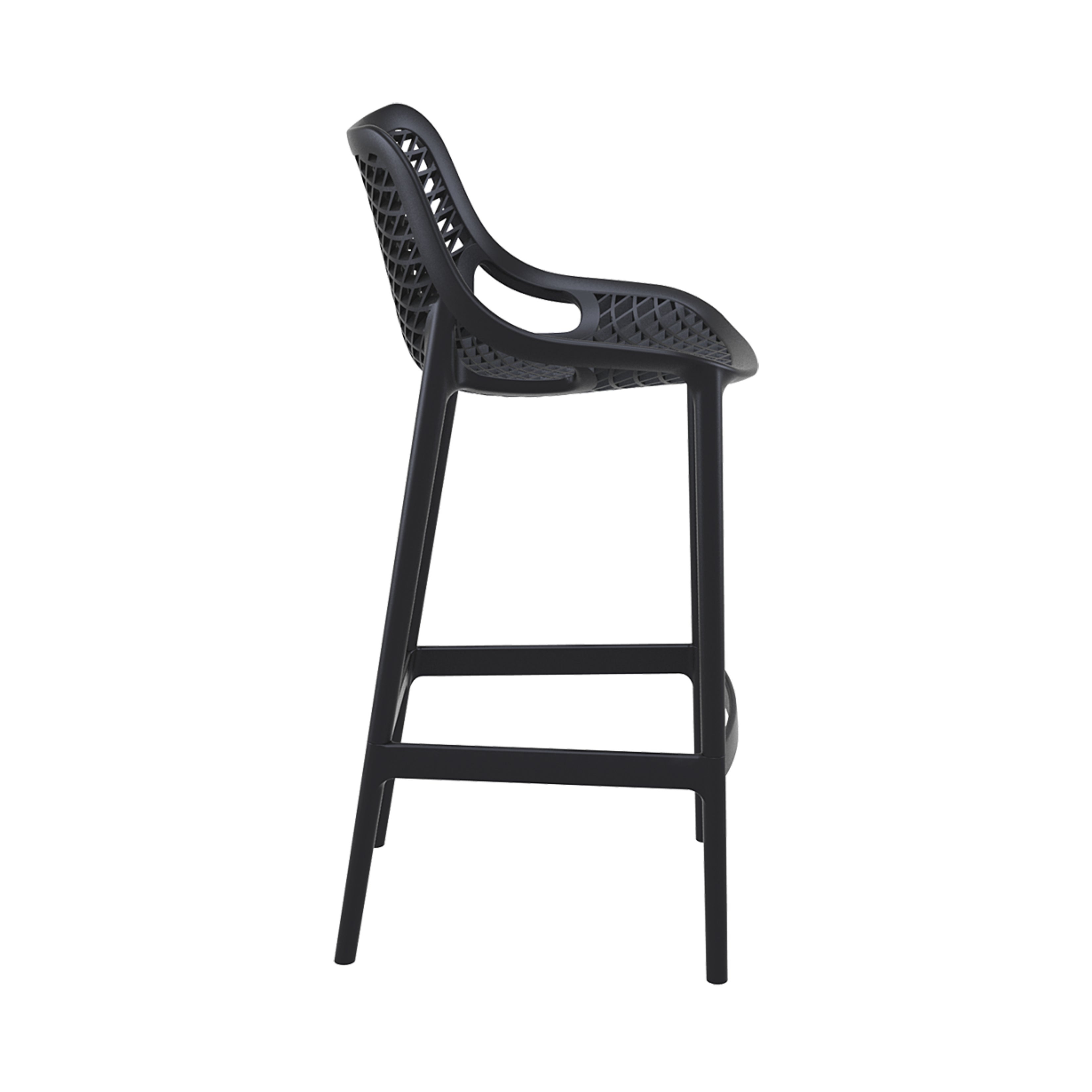 Air barstol 75 cm, svart