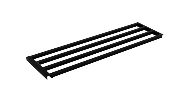 Skohylla Rör 1000 mm Svart