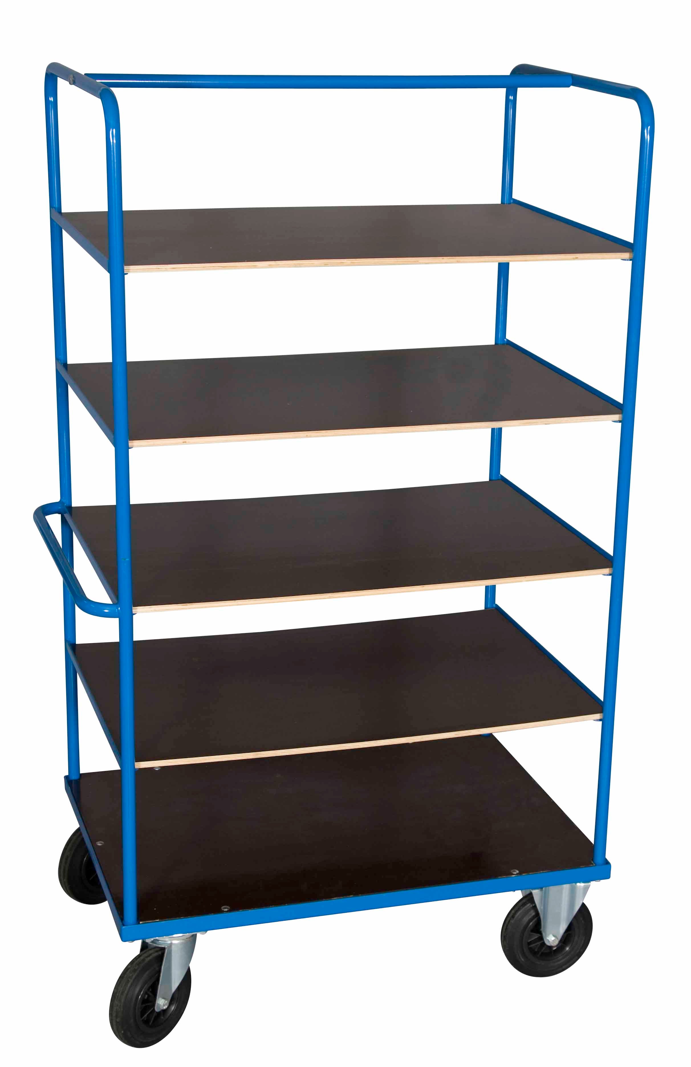 Plattformsvagn, 700x1000 1800mm blålackerad