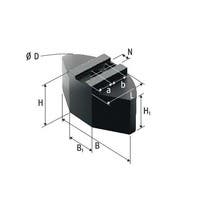 KMWB-SM 251, FULL GRIP JAWS, 16MNCR5, 1,5MMX60°