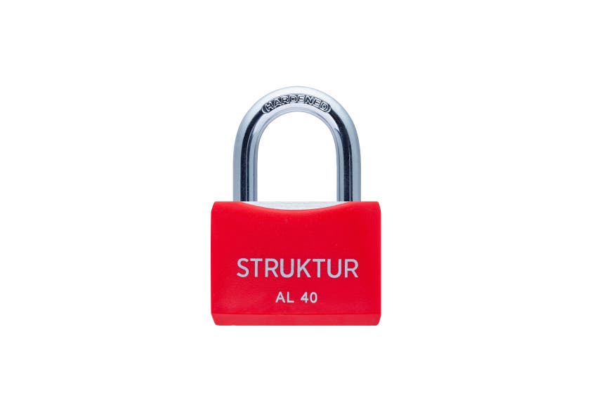 HÄNGLÅS STRUKTUR ALUMINIUM BLÅ 40 1 ST