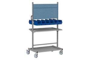 Komplett Montörvagn 150 3 inkl usive 12 Plastbackar