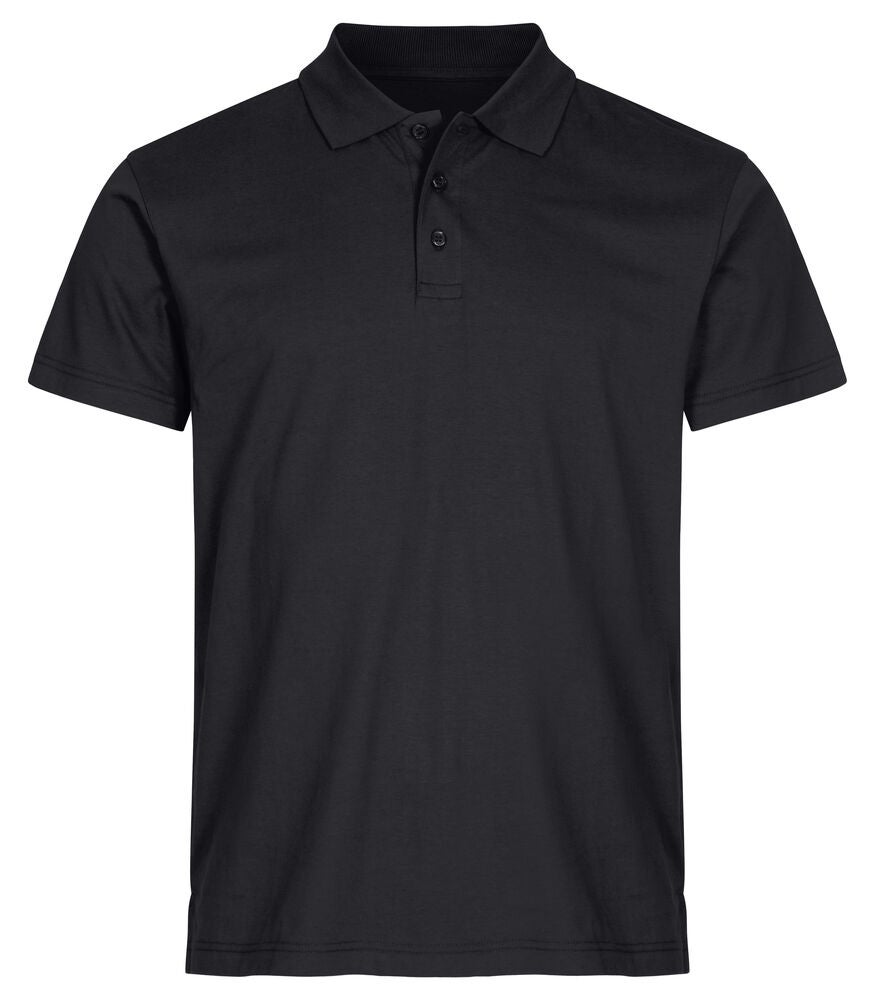 BASIC POLO SVART 3XL
