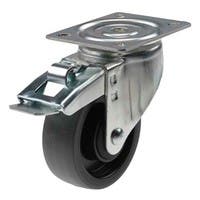 HJUL LEDB M.BROMS 100X30MM GRÅ