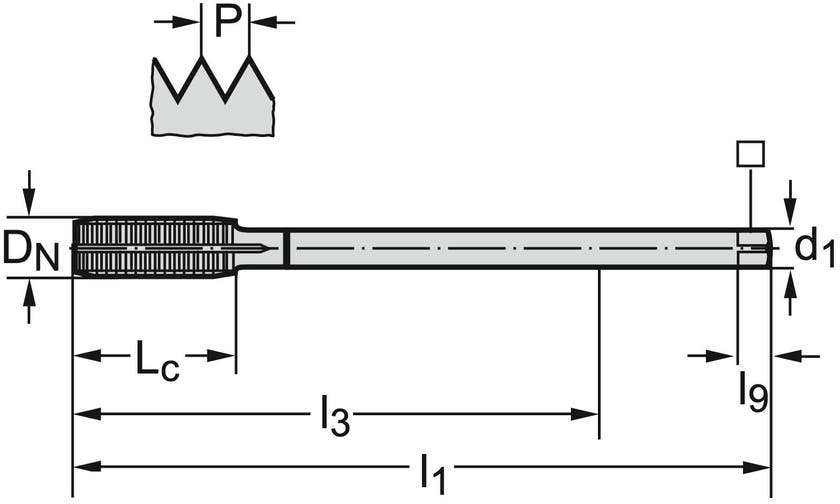 GÄNGTAPP TC420-M8-LH-WW60AD 6HX