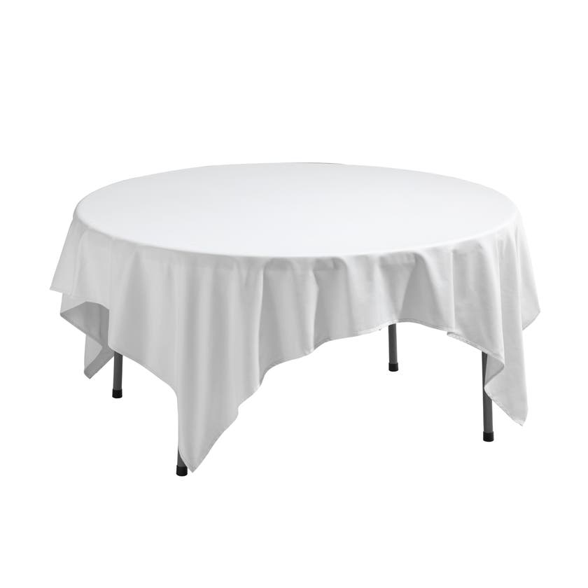 Vit duk, 50% bomull / 50% poly ester, 195x195 cm