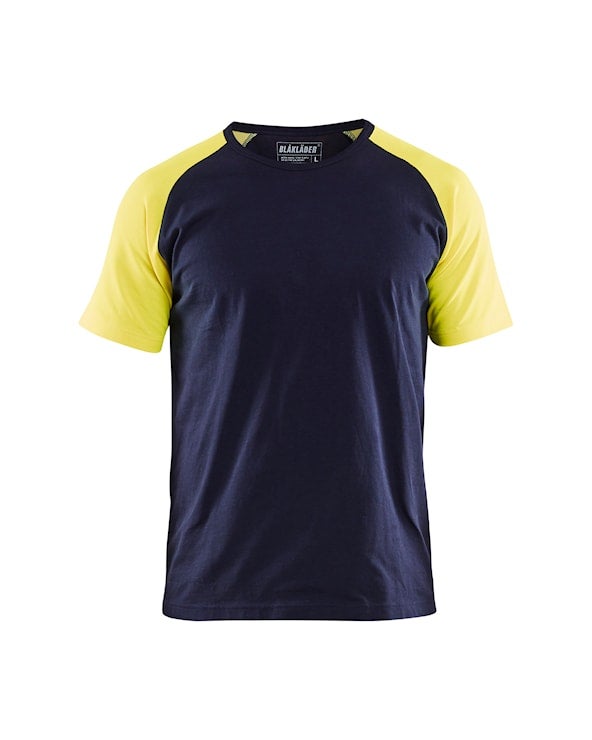 T-SHIRT 35151030 MARIN/GUL 4XL