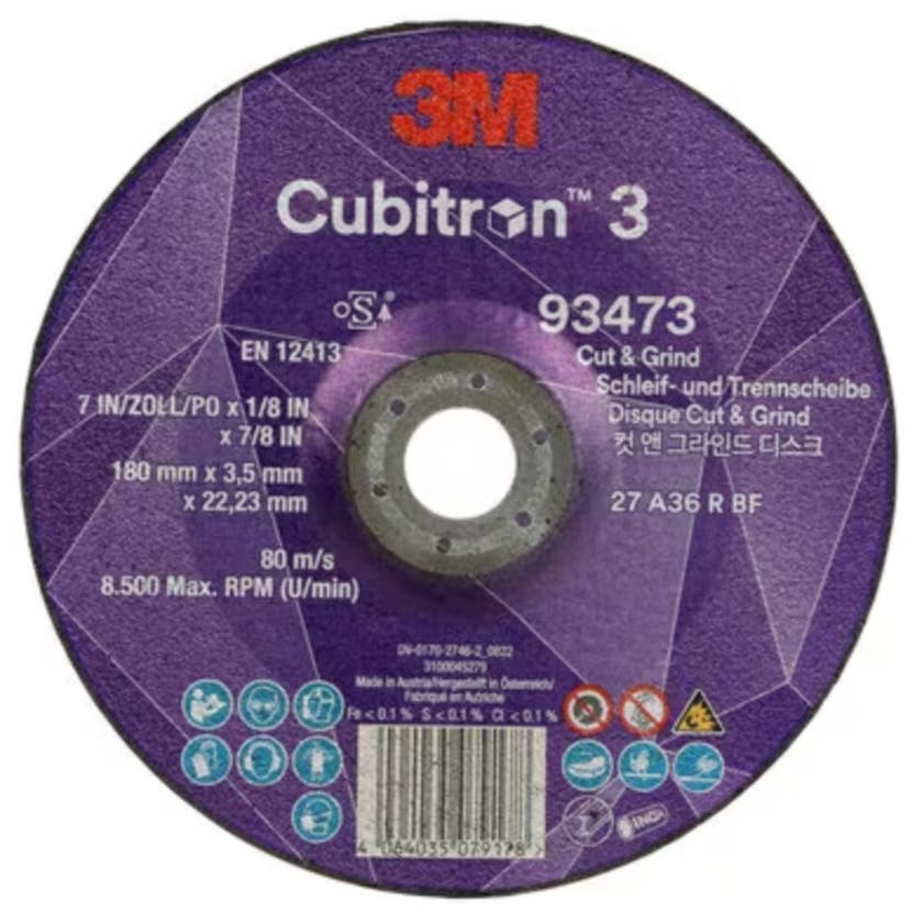 CUBITRON 3 CUT AND GRIND WHEEL, 93473