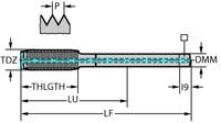 GÄNGTAPP TC420-M12-L2-WW60AD Thread Formers, HSS-E, Supreme