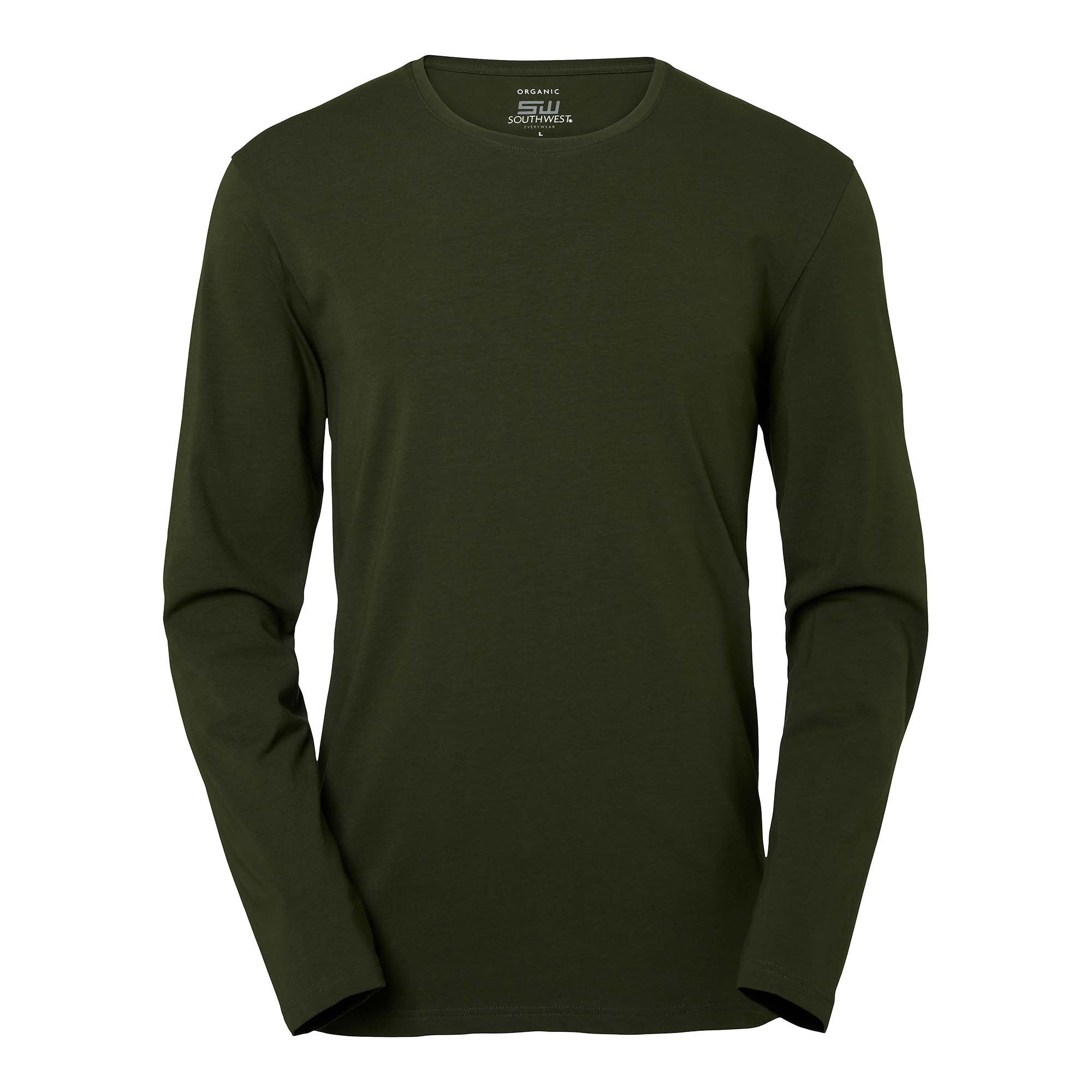 LEO MS RN LS GOTS MÖRKOLIV XXXL