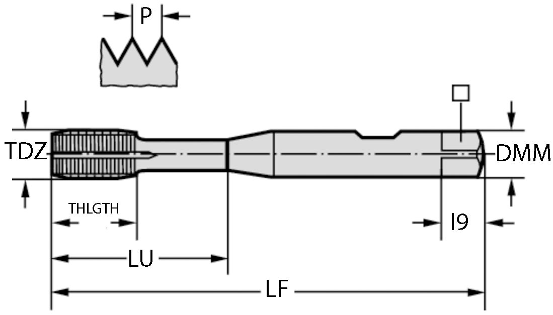 GÄNGTAPP S2166305-M10X1
