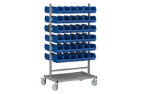 Komplett Montörvagn 150 1 inkl usive 72 Plastbackar