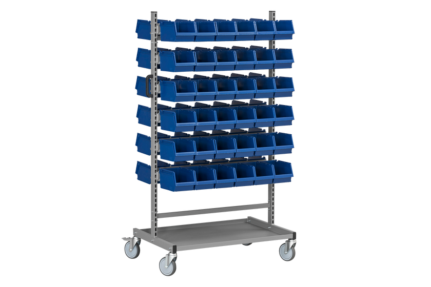 Komplett Montörvagn 150 1 inkl usive 72 Plastbackar