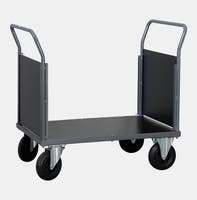PLATTFORMSVAGN DUBBEL TÄCKSKIVA 1200X800 MM GRÅ