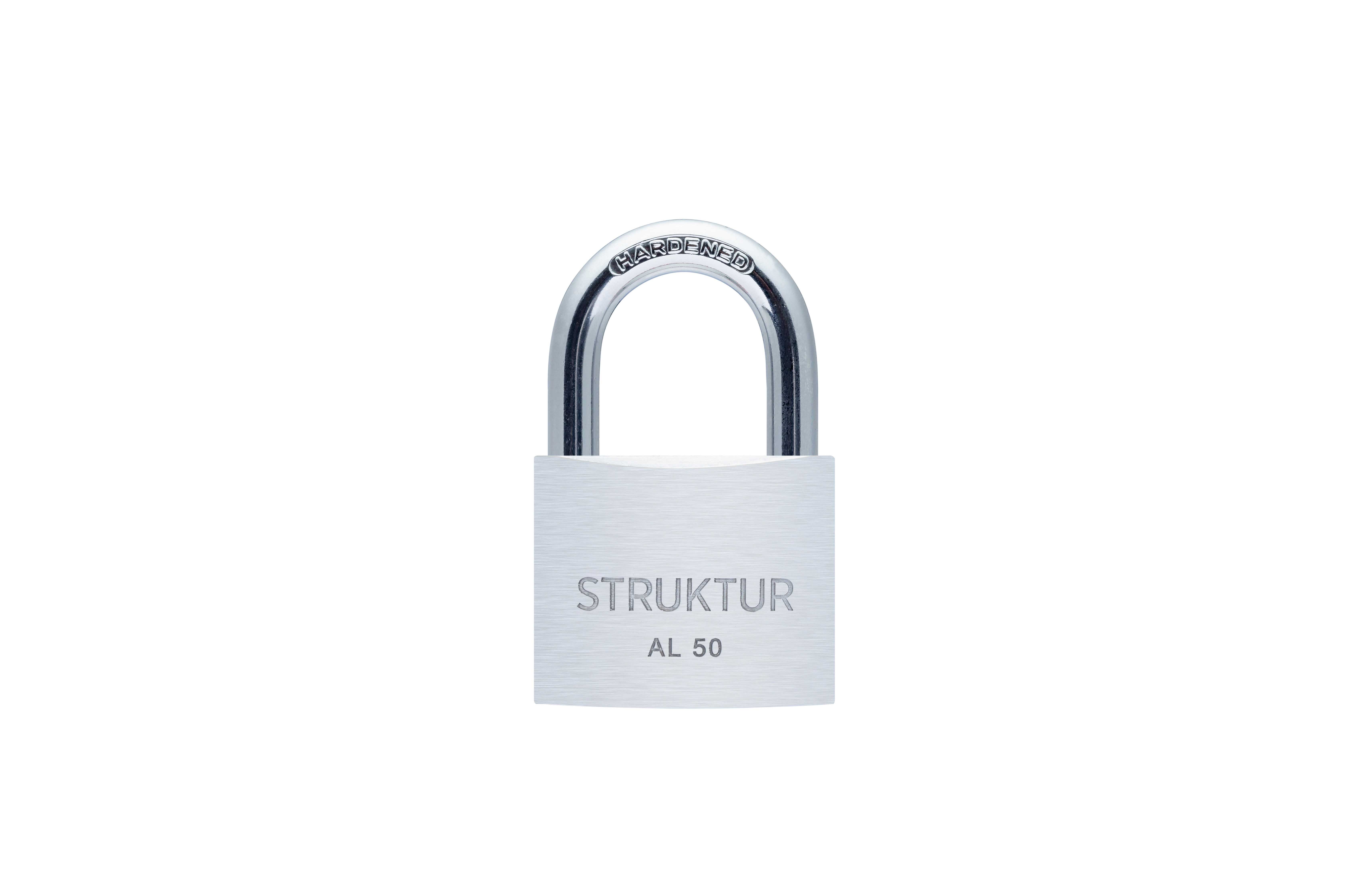 HÄNGLÅS STRUKTUR ALUMINIUM 50 1 ST