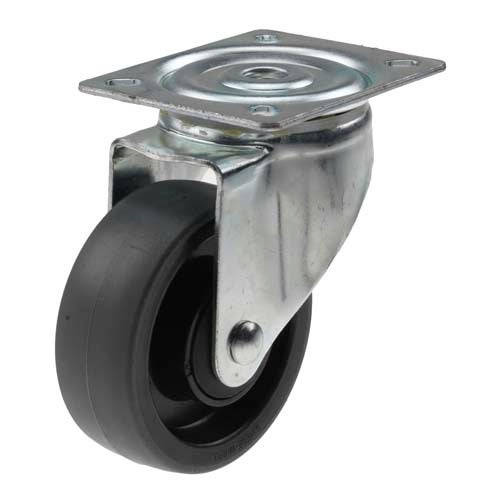 HJUL LEDB 100X30MM PUR GRÅ