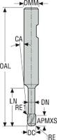 PINNFRÄS HM 170040R050.0-MEGA-64W