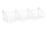 Hatthylla 900 mm 3 Fack Vit