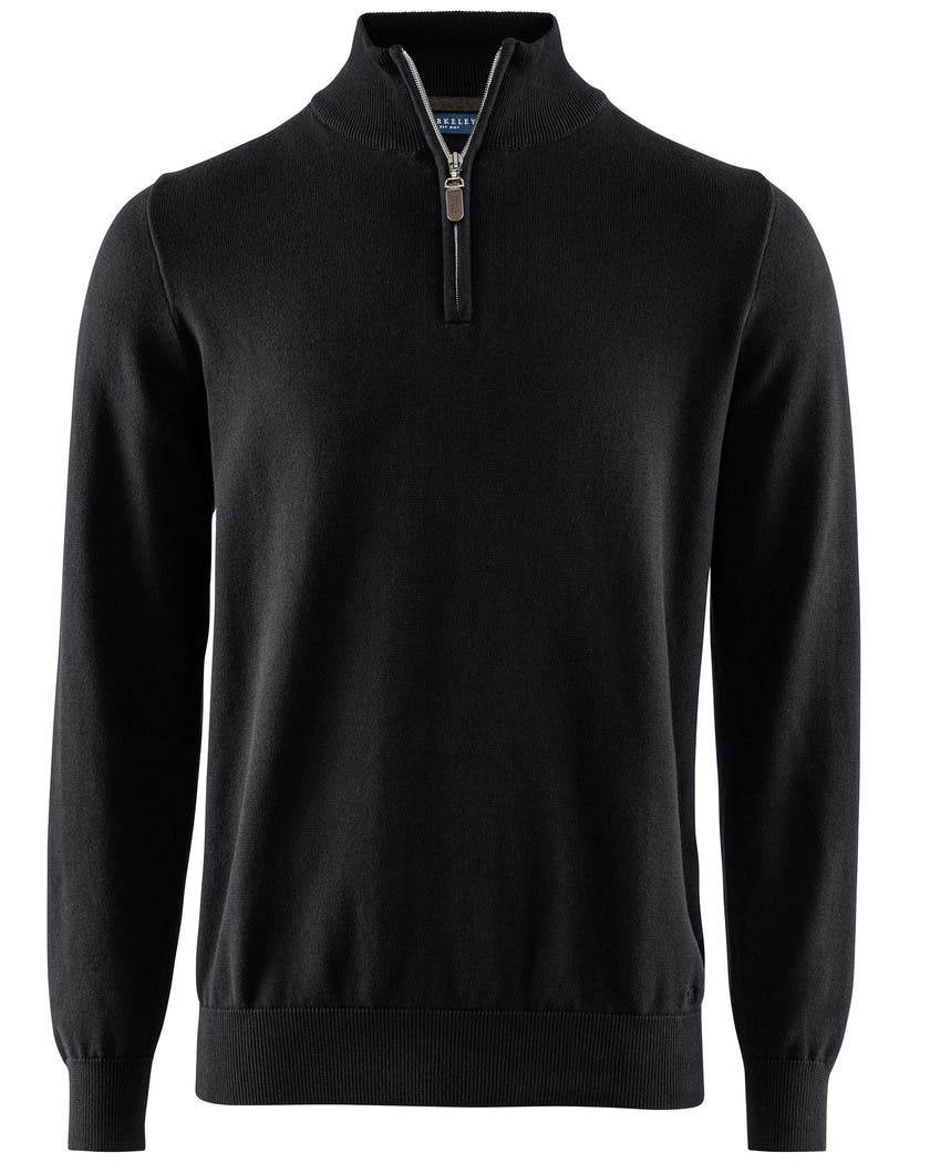 BROCKTON COTTON HALFZIP BLACK XL